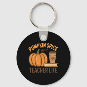 Llavero Especie De Calabaza Y Profesora De Halloween