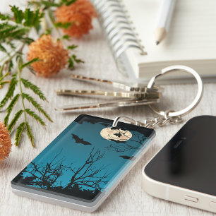 Llavero Espectacular fiesta de Halloween Luna llena y bate