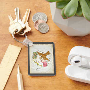 Llavero Espejo de Urania, Mapa Celeste Antiguo de Astronom