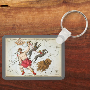 Llavero Espejo de Urania, Mapa Celeste Antiguo de Astronom