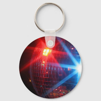 Llavero Espejo disco giratorio bola con luces láser