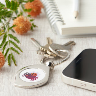 Llavero Espeluznante Araña de Halloween Kawaii