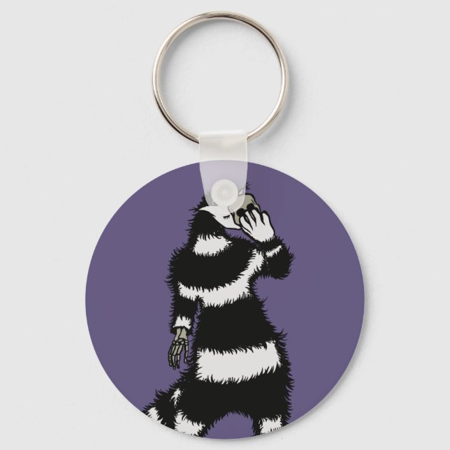 Llavero Espeluznante Creatura De Gato Máscara De Cráneo De (Anverso)