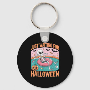 Llavero Espeluznante Esqueleto De Verano Esperando Hallowe