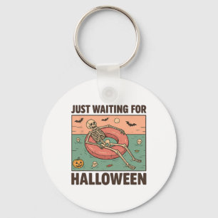 Llavero Espeluznante Esqueleto De Verano Esperando Hallowe