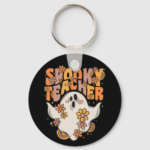 Llavero Espeluznante Profesor Groovy Fantasma Con Flores V