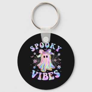 Llavero Espeluznante Vibes Fantasma Retro Halloween Boo Bo