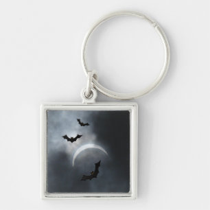 Llavero Espeluznantes Murciélagos De Halloween En Eclipse