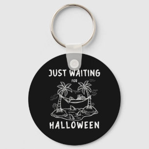 Llavero Esperando Al Skeleton De Halloween Spooky Vibe Fu