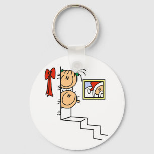 Llavero Esperando camisetas y regalos de Santa Claus