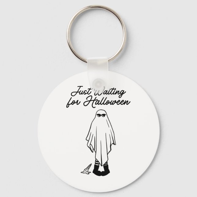 Llavero Esperando Halloween Fantasma Fantasma Hal Summer H (Anverso)