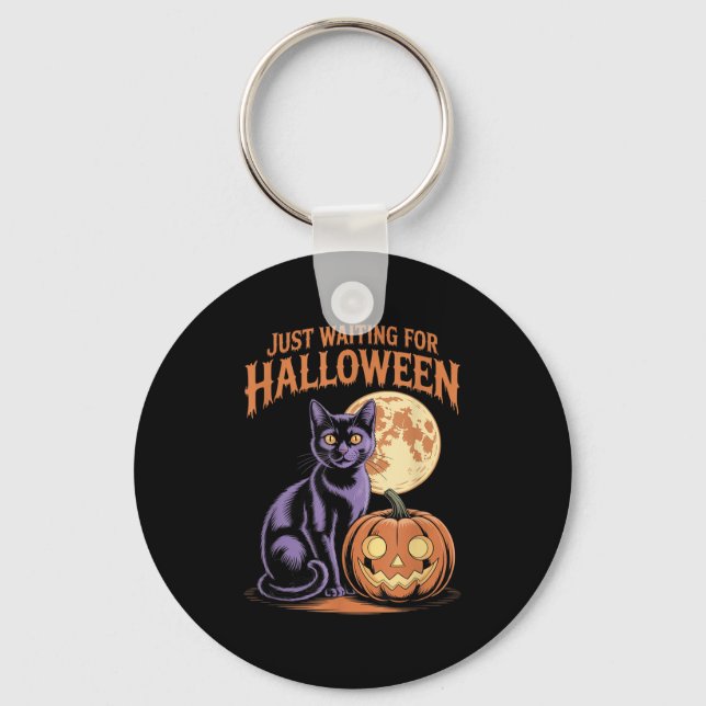 Llavero Esperando Halloween Funny Cita S De Halloween (Anverso)
