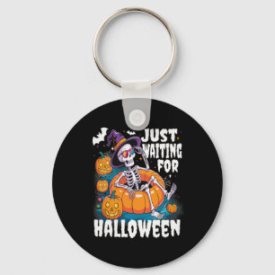Llavero Esperando Halloween Funny Skeleton Spooky S