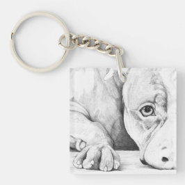 Llavero Esperando pacientemente (personalizable)