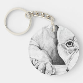 Llavero Esperando pacientemente (pitbulls cardíacos)