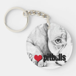 Llavero Esperando pacientemente (pitbulls cardíacos)
