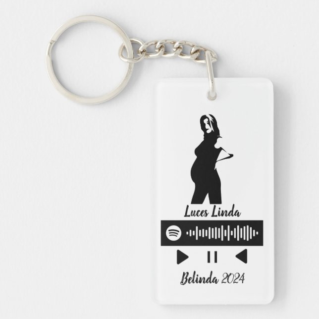 Llavero Esperando un bebe (Frente)