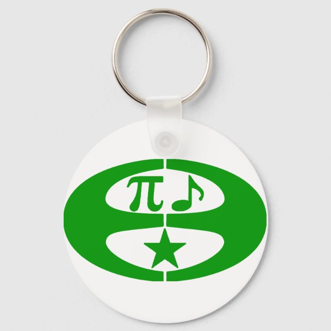 Llavero Esperanto de la música matemática - Keychain del s (Anverso)