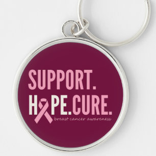 Llavero esperanza de apoyo al cáncer de mama Keychain
