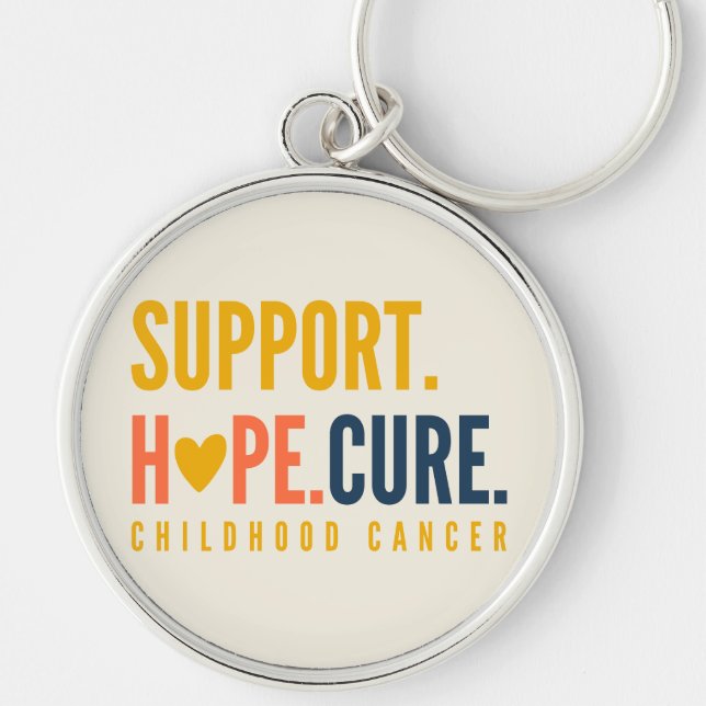 Llavero esperanza de apoyo al cáncer infantil Keychain (Frente)