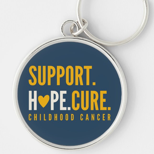 Llavero esperanza de apoyo al cáncer infantil Keychain (Frente)