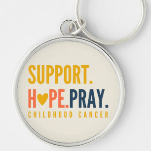Llavero esperanza de apoyo para el cáncer infantil