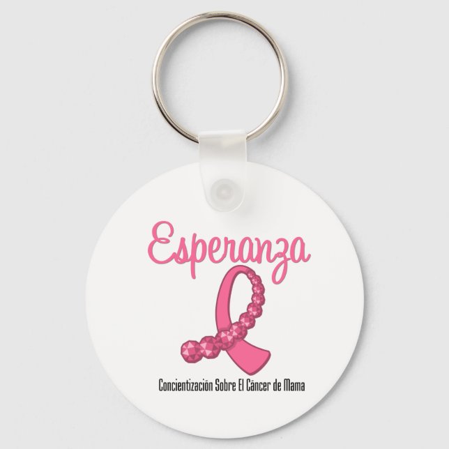 Llavero Esperanza Liston Rosa - Cáncer de Mamá (Anverso)