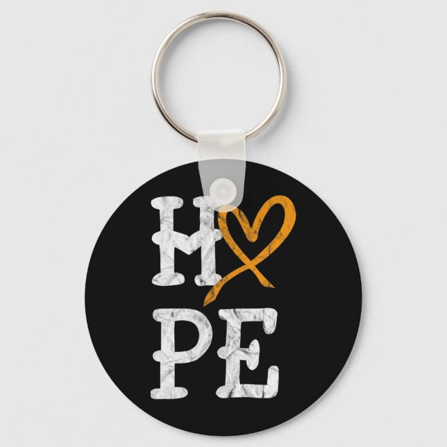 Llavero Esperanza Mes de Conciencia sobre Leucemia Cáncer  (Anverso)