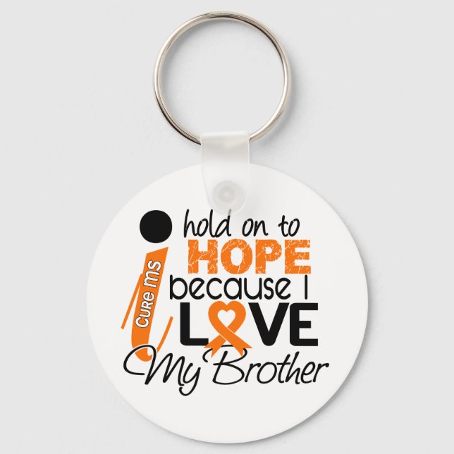 Llavero Esperanza Para Mi Hermano MS Esclerosis Múltiple (Anverso)