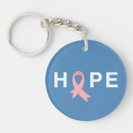 Llavero Esperanza simple Conciencia sobre el cáncer de mam