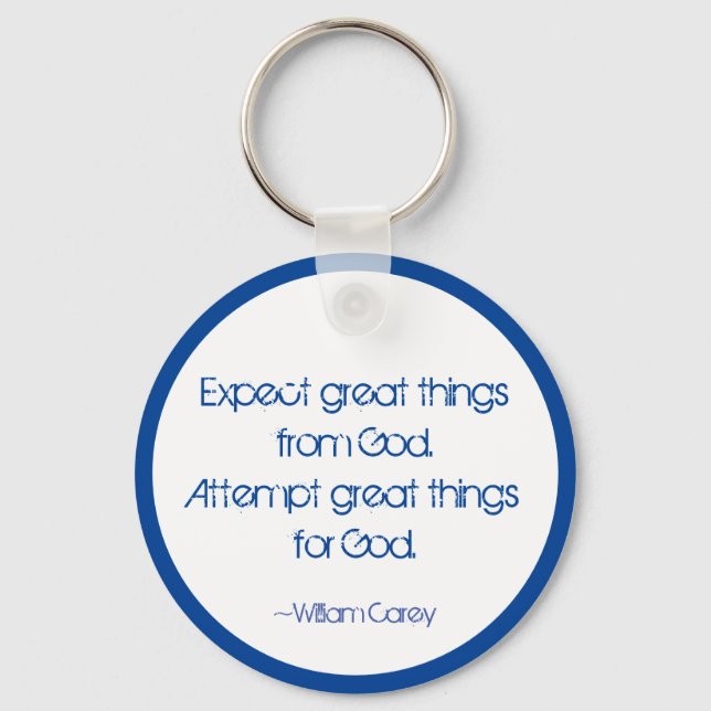 Llavero Esperar grandes cosas (Anverso)