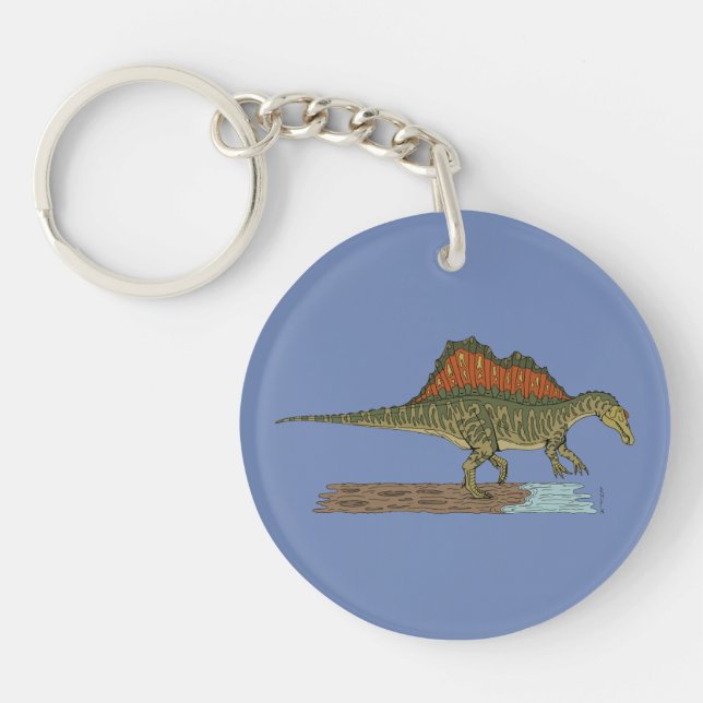 Llavero Espinosaurio de Dinosaurio Cretácico (Frente)