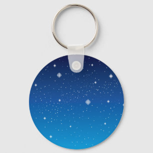 Llavero Espinoso cielo estrellado azul