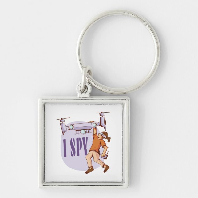 Llavero Espio por pilotos de drones y niños de drones (Frente)