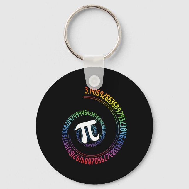 Llavero Espiral Arcoiris Nerd Math Geek Matematicista Pi D (Anverso)