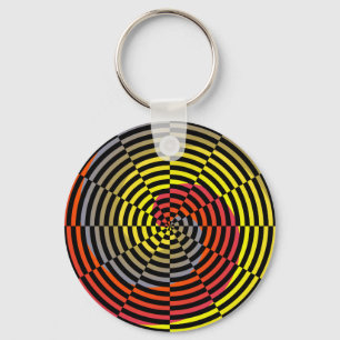 Llavero Espiral azul amarillo rojo de Kenneth Yoncich