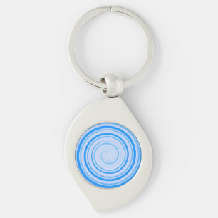 Llavero Espiral blanca y azul