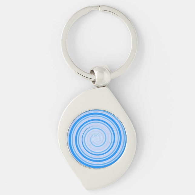 Llavero Espiral blanca y azul (Anverso)