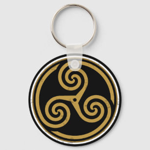 LLAVERO ESPIRAL CELÁTICA TRIPLE DE TRISKELION
