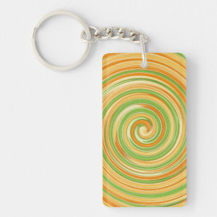 Llavero Espiral de colores de cítricos divertidos