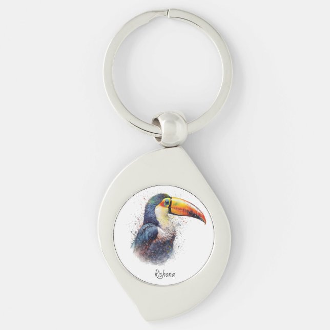 Llavero Esplendor Tropical Toucan, personalizado (Anverso)