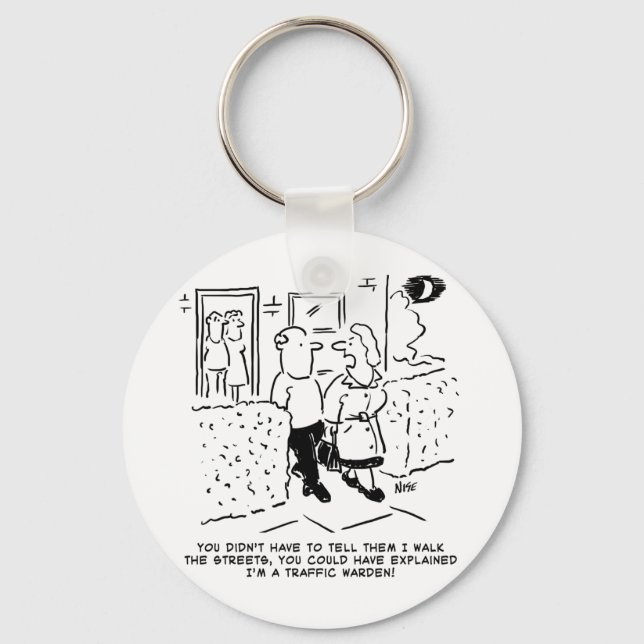 Llavero Esposa camina por las calles como un tráfico. Pers (Anverso)