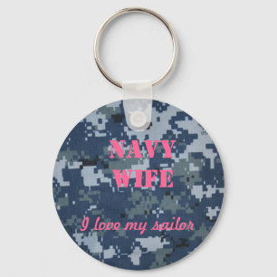 Llavero Esposa de la Marina, amo a mi marinero