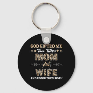 Llavero Esposa Día de la Madre Que Dios Me Regaló Dos Títu