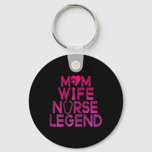 Llavero Esposa Mamá Enfermera Leyenda Mujeres Rn Lpn Día d