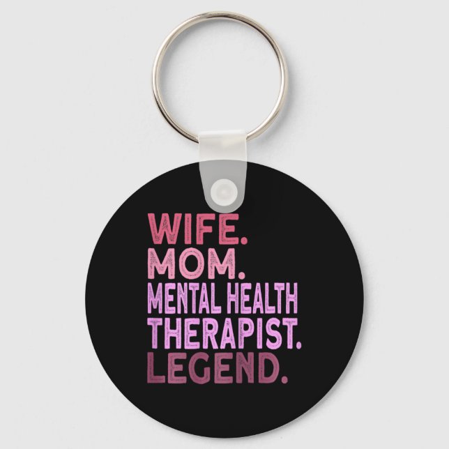 Llavero Esposa Mamá Terapia de Salud Mental (Anverso)