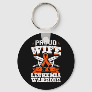 Llavero Esposa Orgullosa De Un Guerrero De La Leucemia Con