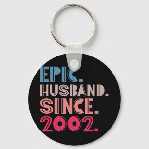 Llavero Esposo épico desde 2002 20º Aniversario Boda R