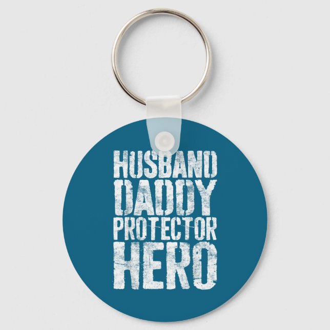 Llavero Esposo Papá Protector Héroe Padre (Anverso)