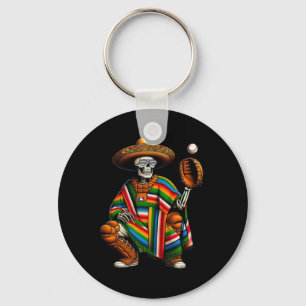 Llavero Esqueleto de Bysebyll Sombrero Mexicano Cinco De M